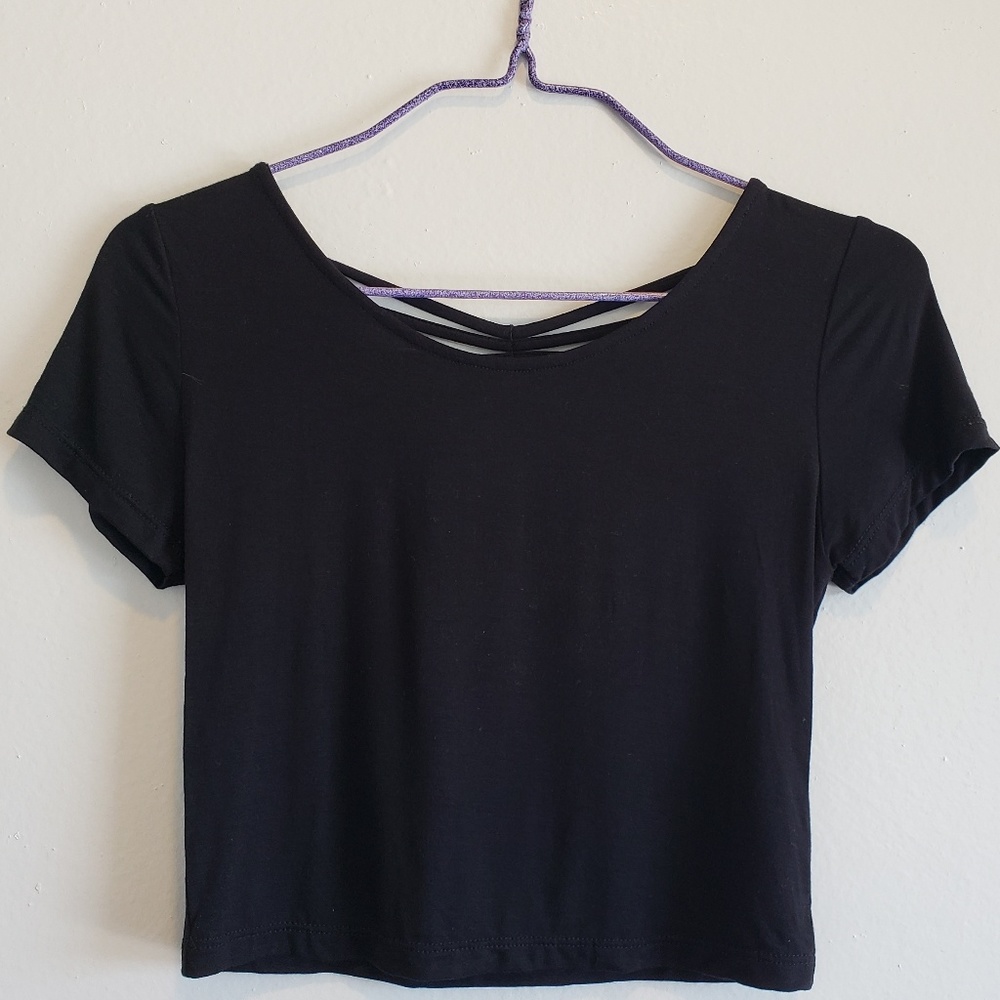 Black crop top